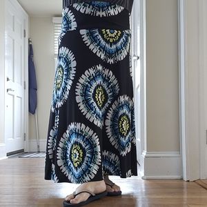 Tie Dye Jersey Maxi Skirt Sz. XL Sunny Leigh